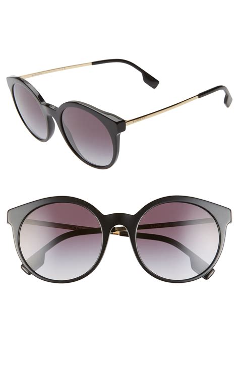 burberry acoustic 53mm round sunglasses|unisex burberry sunglasses.